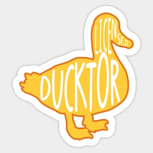 Funny Duck Pun Sticker